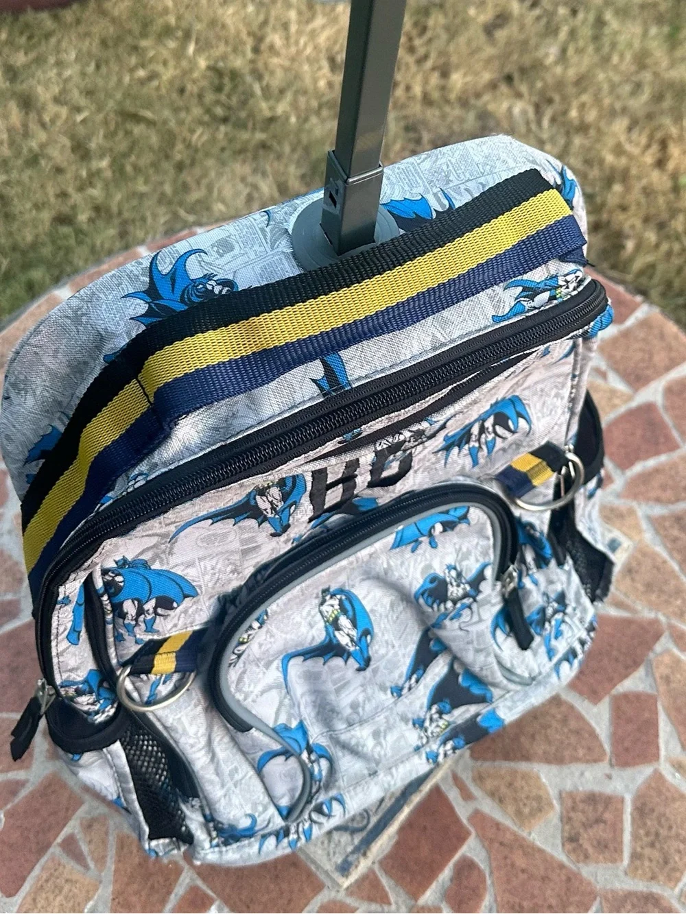 Pottery Barn Kids DC Comics Batman Rolling Suitcase Luggage Backpack